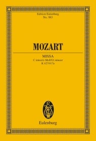 Mozart: Missa C minor KV 427/417a (Study Score) published by Eulenburg
